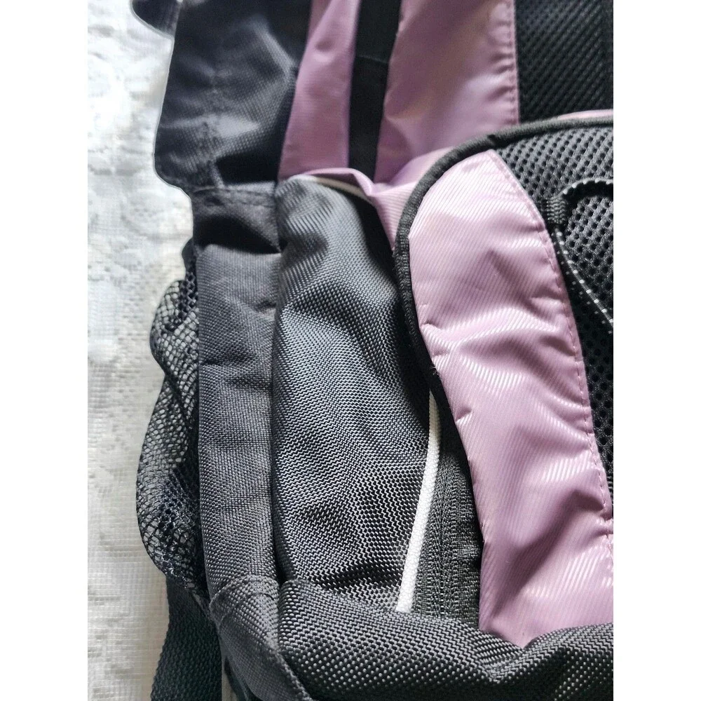 Athletic Backpack Black/Purple.  #102